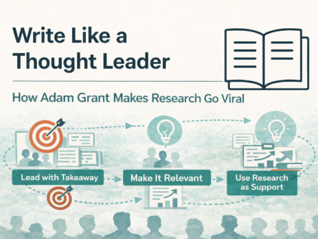 Write Like a Thought Leader: How Adam Grant Makes Research Go Viral