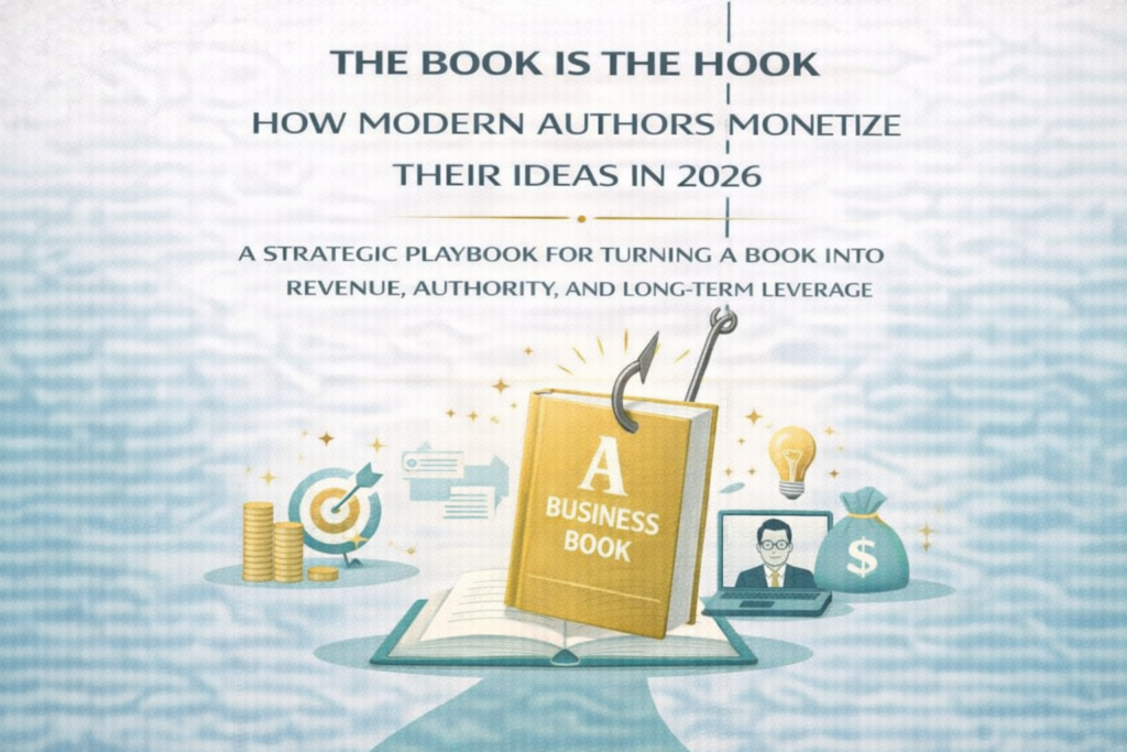 In 2026, the book is not the business.

The book is the asset.

It’s the most powerful credibility engine still available in the modern economy, but only if you understand what it actually does.

A serious nonfiction book doesn’t pay you because someone buys it on Amazon.

It pays you because it unlocks everything that comes after.