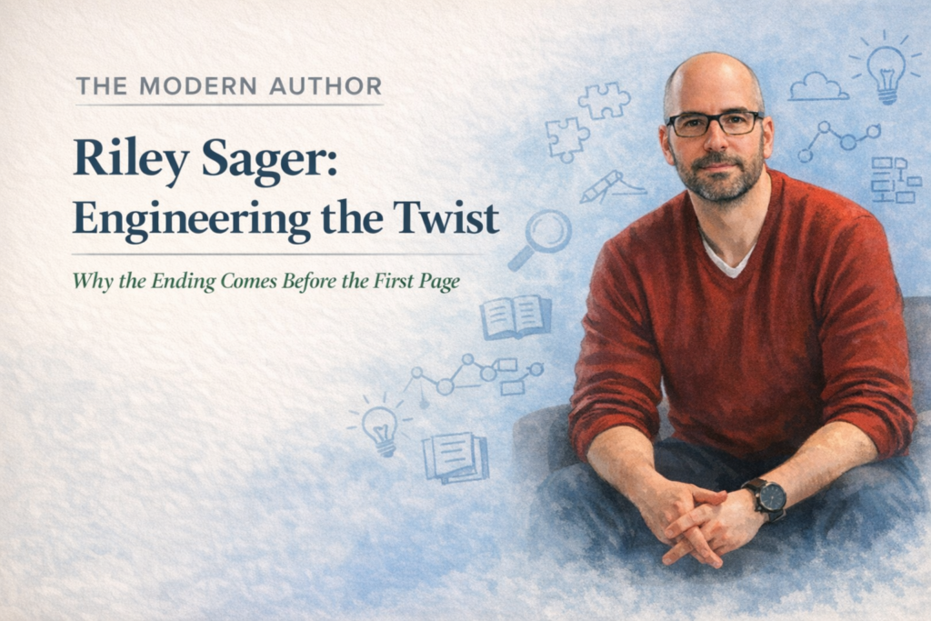 Riley Sager’s career shows that sustainable commercial fiction isn’t built on talent alone. It’s built on engineering: lock the ending first, outline when complexity demands it, use genre as shorthand with a fresh turn, and make career decisions based on the long game you actually want.