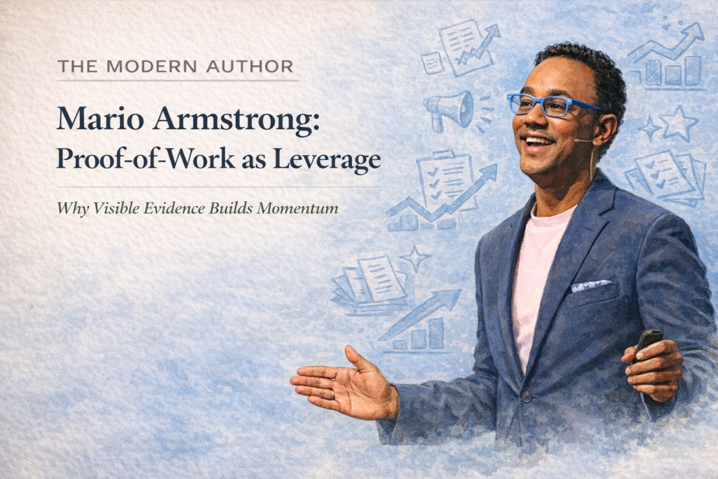 Mario Armstrong starts with intent.

His career lesson is simple: clarity of intent plus proof-of-work beats credentials.

Identify what you want to be known for.