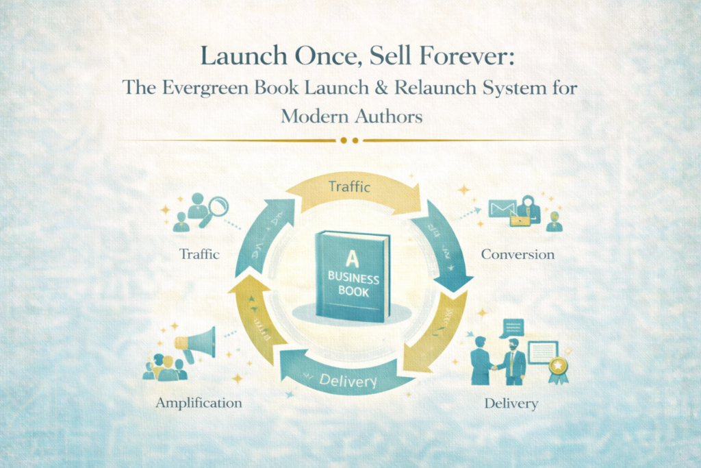 Most book launch advice focuses on tactics.

Authors are told to schedule podcast interviews, post frequently on social media, run launch-week promotions, and send a sequence of emails. These activities can create short bursts of attention, but they rarely produce sustained demand.